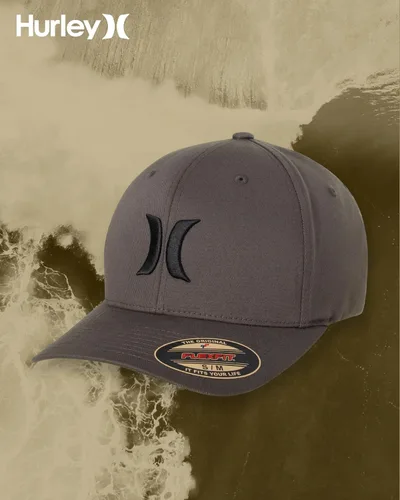 Miniatura 70 de Hurley Gorra de béisbol para hombre - Flexfit - Gorras de béisbol ajustadas para hombre (tamaños: S-XL)