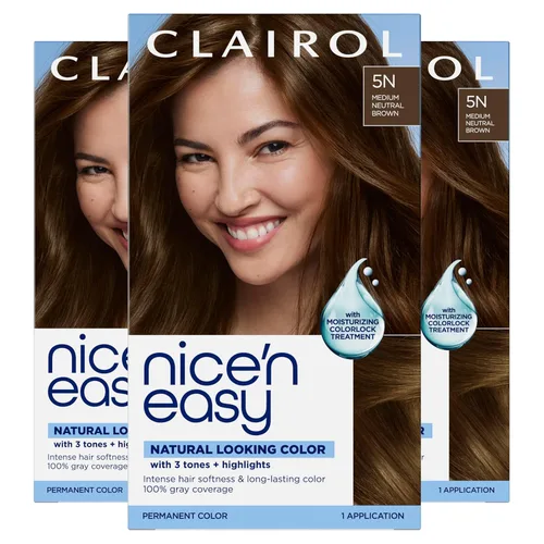 Miniatura 40 de Clairol Nice'n Easy Tinte Permanente para el Cabello, 6 Castaño Claro, Paquete de 3 6 marrón claro