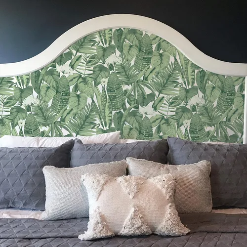 Miniatura 7 de Tempaper Jungle Green Tropical - Papel tapiz removible para despegar y pegar, paquete de dos, 20.5 pulgadas x 16.5 pies, fabricado en los Estados