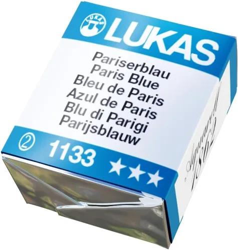 Miniatura 55 de Lukas 1862 Aquarell Artists' - Tubos de acuarela para artistas, color cian (primario), 0.8 fl oz, pintura de acuarela vibrante de grado profesional