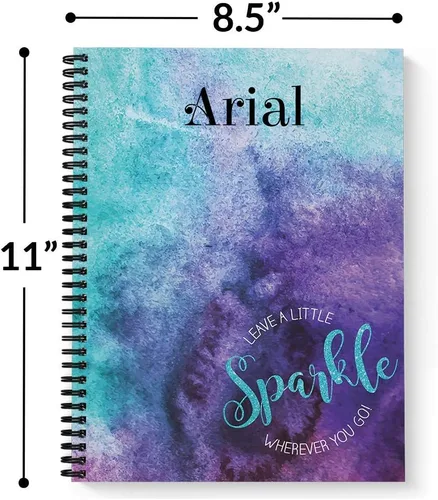 Miniatura 3 de Gotcha Covered Notebooks Sparkle - Cuaderno motivacional personalizado, tapa blanda laminada, 120 páginas de su papel seleccionado, coloque espiral