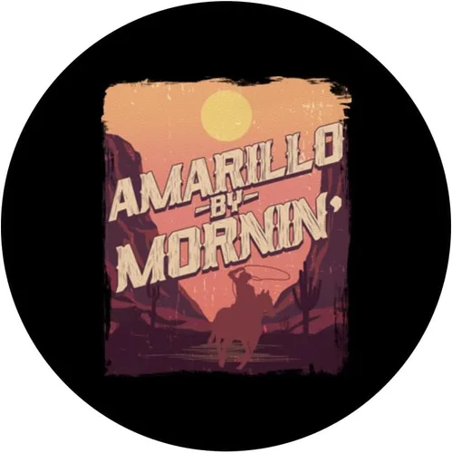 Miniatura 3 de Western Cowboy Amarillo By Mornin Folk Country Music PopSockets Adhesive PopGrip