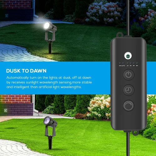 Miniatura 6 de SUNTHIN Iluminación de Paisaje Exterior con Controlador de Sensor de Anochecer a Amanecer, Paquete de 4