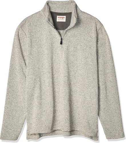 Miniatura 7 de Wrangler Authentics Suéter de vellón de manga larga con un cuarto de cremallera para hombre