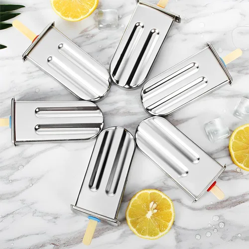 Miniatura 7 de Molde de paletas de acero inoxidable 304 con soporte de paletas de acero inoxidable, base de bastidor, molde para paletas de hielo, moldes