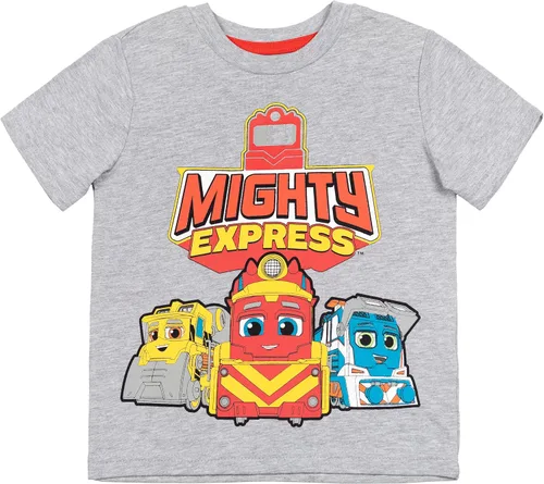 Miniatura 3 de Mighty Express Nate Brock Milo - Camiseta de manga corta para niños (2 unidades)