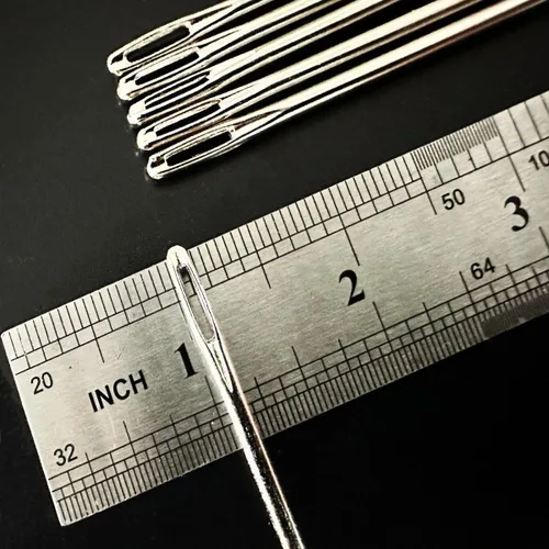 Miniatura 3 de Aguja de tapicería profesional de 10 pulgadas de grosor, agujas de coser a mano de ojo grande para proyectos de costura y manualidades, 10 x 100