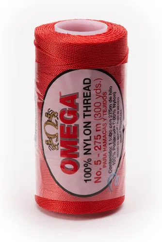 Miniatura 57 de Nylon NO.5 by Omega - Cuerda fuerte 100% nailon para ganchillo fino y manualidades - Color: 04 amarillo claro