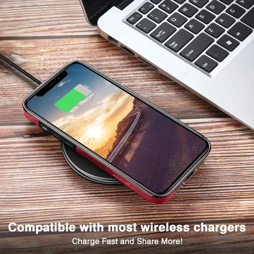 Miniatura 7 de LOHASIC Funda para iPhone 12 Pro, para iPhone 12, funda de cuero elegante, delgada y de lujo, resistente agarre antideslizante, a prueba de golpes