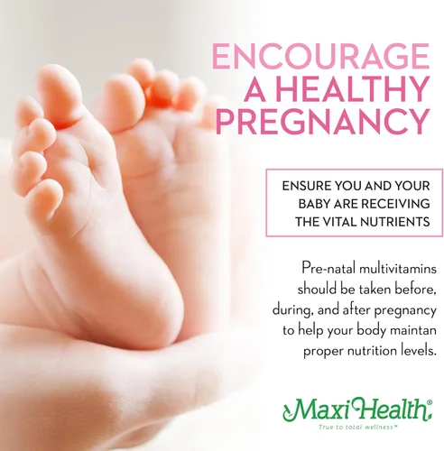 Miniatura 5 de Maxi Health - Vitaminas prenatales metil prenatales DHA para mujeres, formuladas por médicos, kosher, multivitamínico prenatal sin gluten con 25