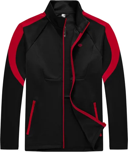 Miniatura 2 de MoFiz Chándal deportivo para hombre, 2 piezas, chaqueta con cremallera completa, pantalón de manga larga, casual, para correr, gimnasio
