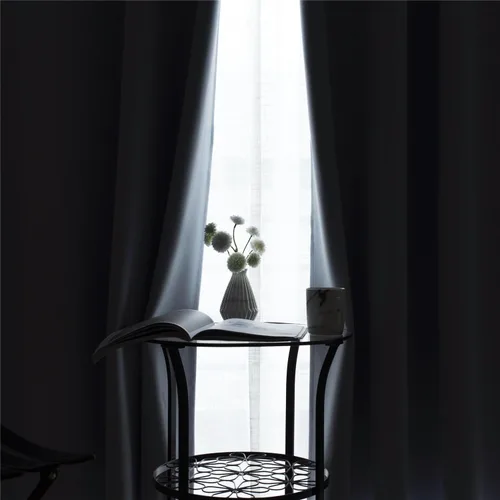 Miniatura 5 de Mangata Casa - Cortinas opacas para dormitorio, 2 paneles, cortinas térmicas para ventana, para sala de estar, cortinas que oscurecen. Blanco