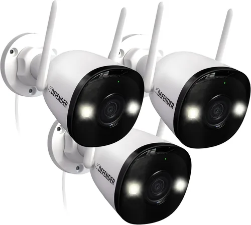 Miniatura 12 de Defender AI Powered 4K Guard Pro 8MP WiFi 6, cámara de seguridad inalámbrica de alimentación enchufable para exteriores, con detección humana
