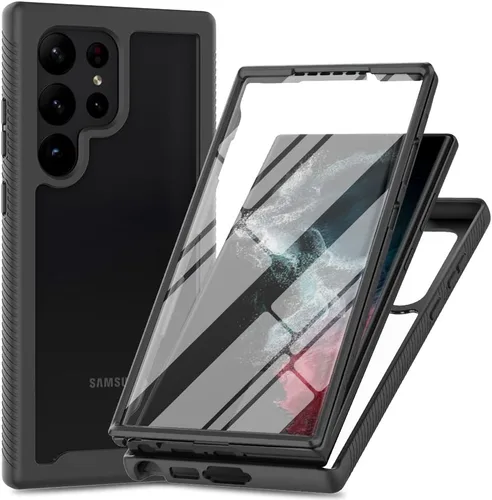 Miniatura 10 de Funda para Samsung Galaxy A13 LTE 4G, Samsung A13 LTE Funda para teléfono con protector de pantalla integrado, cubierta trasera delgada transparente