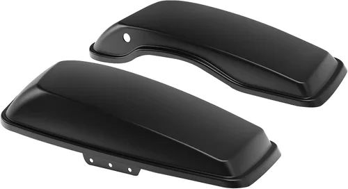Miniatura 24 de TCT-MOTORPARTS Alforjas de mezclilla negra con tapas, bocina de 5 x 7 pulgadas, rejillas para Harley Street Glide Road King Road Glide Ultra Limited