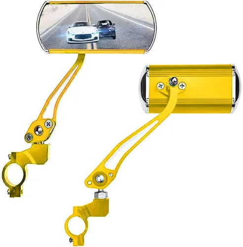 Espejos de Bicicleta, Candado de Cadena de 3.6 pies con Combinación de 5 Dígitos y Seguridad Antirrobo, Candados de Bicicleta con Cadena de 0.23