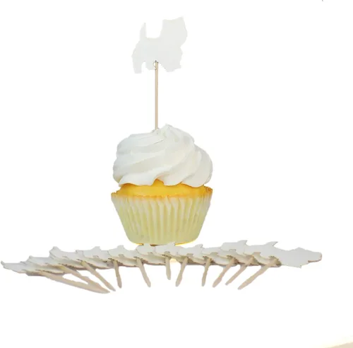 Miniatura 19 de Juego de 12 adornos para cupcakes de pastor alemán Decoración de pastel de perro negro hecho a mano Decoración de fiesta de cumpleaños