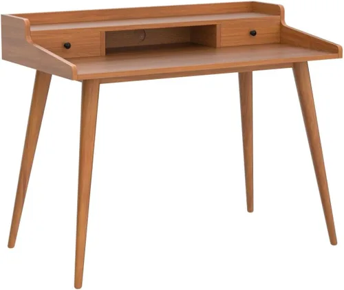 Miniatura 4 de Escritorio moderno de mediados de siglo, escritorio de madera para oficina en casa de 41 pulgadas, escritorio para computadora o computadora