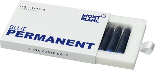 Miniatura 11 de Montblanc Cartuchos de tinta negro permanente 107757 – Recambios de pluma estilográfica a prueba de documentos en negro – 8 cartuchos de pluma