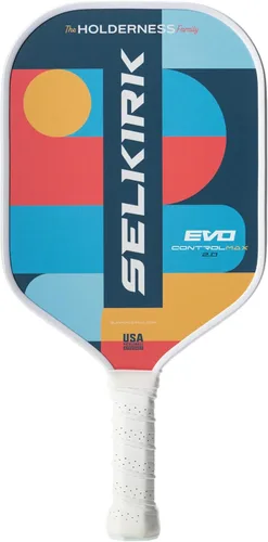 Miniatura 17 de Selkirk Sport SLK Evo Pickleball Paletas Evo Power, control e híbrido Pala de pickleball de fibra de vidrio o fibra de carbono Control Púrpura