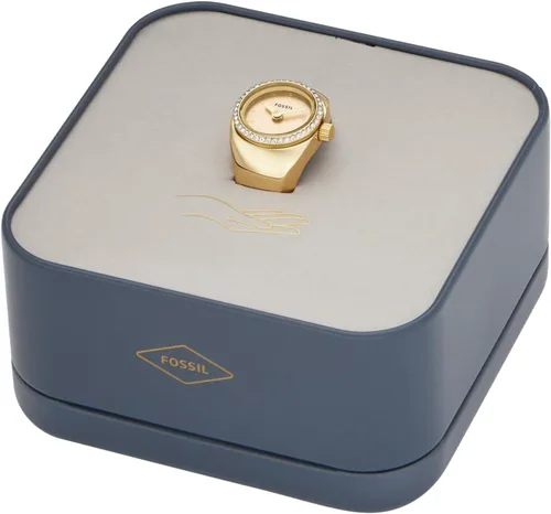 Miniatura 5 de Fossil Anillo de reloj para mujer con pantalla analógica de dos manecillas y banda de expansión de acero inoxidable