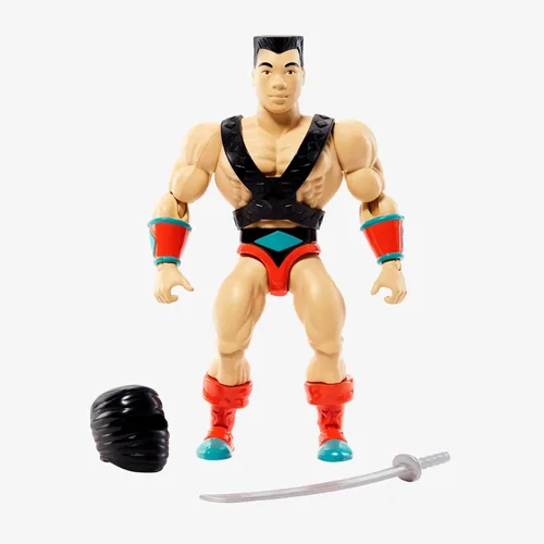 Masters of the Universe Origins Sun-Man Rulers of The Sun Space Sumo Figura de acción de 5.5 pulgadas