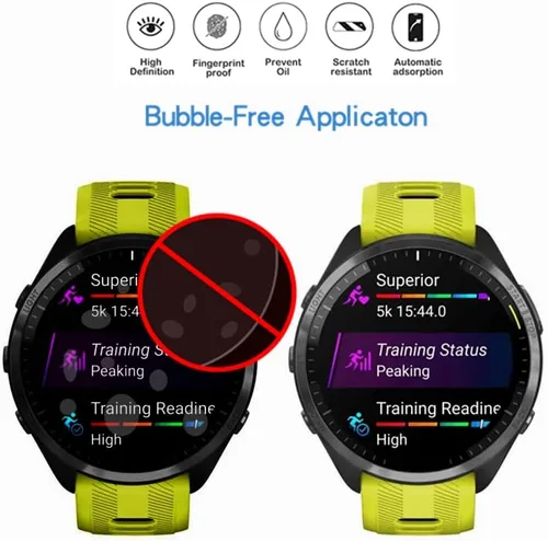 Miniatura 3 de Protector de pantalla compatible con Garmin Forerunner 965, protector de pantalla de TPU invisible de cobertura completa HD, compatible con reloj