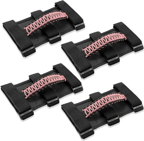 4 asas de agarre de barra antivuelco compatibles con Jeep Wrangler JLU JK JKU TJ YJ LJ JT JL y Gladiator JT 1987-2021 UTV y ATV, se adapta a barras