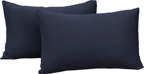 Miniatura 112 de Juego de 2 fundas de almohada pequeñas de punto Jersey Knit para viajes o niños pequeños de 12 x 16 pulgadas, 13 x 18 o 14 x 20 pulgadas, sobre