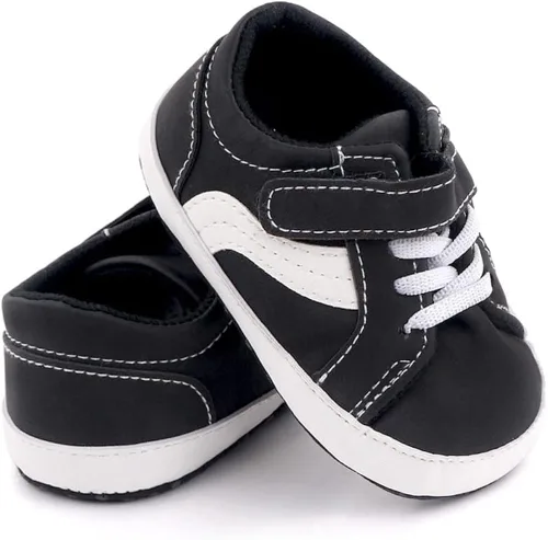 Miniatura 5 de Clowora Unsex - Zapatos de lona para niños y niñas, para recién nacidos, antideslizantes, suela suave, zapatos casuales para cuna, zapatos planos