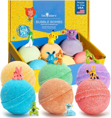 Miniatura 16 de Bombas de baño TNT Creeper para niños con juguetes sorpresa en el interior (paquete de 6) – Grandes bombas de burbujas explosivas para niños y niñas