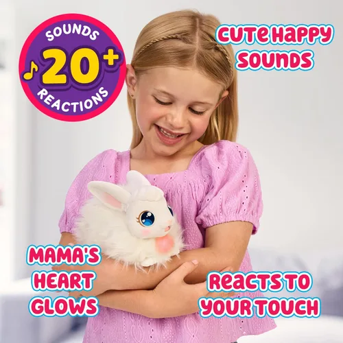 Miniatura 3 de Little Live Pets Set de Juguetes de Conejo Mama Surprise, Conejera de Animales Interactiva con 3 Bebés Sorpresa, Más de 20 Sonidos, Accesorios