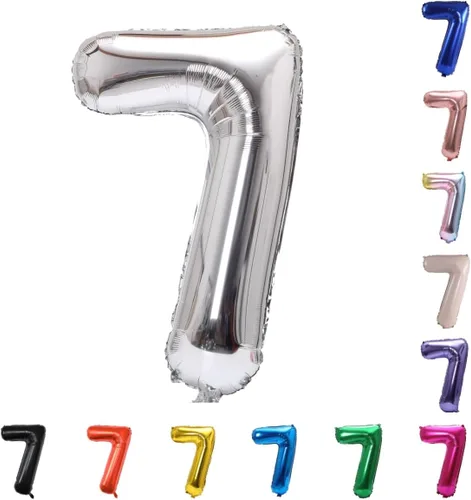 Miniatura 183 de YPSelected Globo grande de 32 pulgadas de helio con números 0-9 de papel de aluminio azul para cumpleaños, bodas y fiestas (Azul, 3)