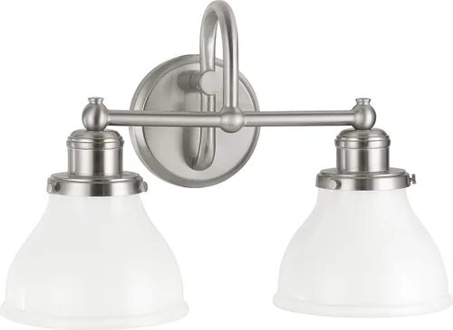 Miniatura 13 de Capital Lighting 621111PN-426 - Lámpara de pared de cristal transparente de mediados de siglo, 1 luz de 100 vatios, 10 pulgadas de alto x 6 pulgadas