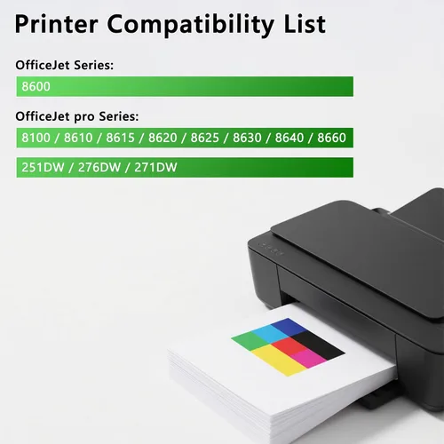 Miniatura 2 de Paquete combinado de cartuchos de tinta 950XL 951XL de repuesto para HP Ink 950 951 XL Uso para OfficeJet Pro 8600 8610 8620 8100 8630 8660 8640