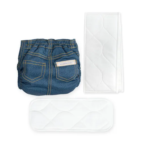 Miniatura 12 de Amazing Baby SmartNappy Cubre pañal de mezclilla NextGen Hybrid Azul pastel