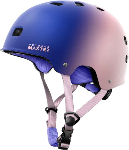 Miniatura 19 de OutdoorMaster - Casco de patineta y ciclismo, dos forros extraíbles, ventilación, para varios deportes, scooter, patinaje en línea, patinaje