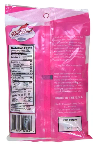Miniatura 3 de Red Bird Caramelos de algodón con sabor a azúcar, mentas envueltas individualmente, caramelo único, bolsa de 4 onzas