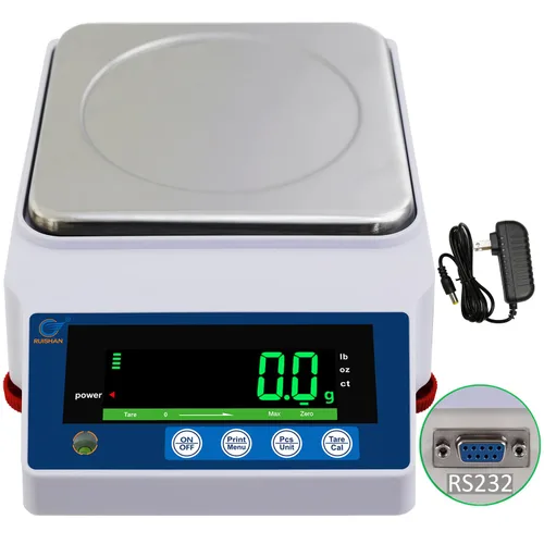 Miniatura 2 de Escala de equilibrio de laboratorio de precisión de 22.0 lbs x 0.00 oz, escala de grano/gramo, báscula científica, báscula calibrada, pesaje