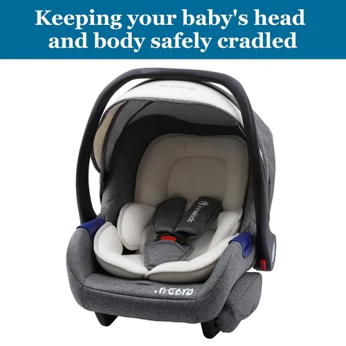 Miniatura 6 de Innokids - Almohada de soporte para cabeza y cuerpo, inserto para asiento de coche infantil para recién nacido a niño pequeño, cojín para cochecito