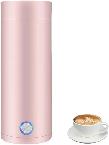 Hervidor de viaje, 13.5 fl oz, pequeño portátil, mini hervidor eléctrico 3 en 1, acero inoxidable 304, grado alimenticio, hervido rápido y apagado
