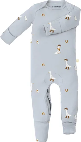 Miniatura 50 de GUNAMUNA Pijama unisex convertible ultrasuave para bebé, mameluco con cremallera para pañales, recién nacido a 24 meses