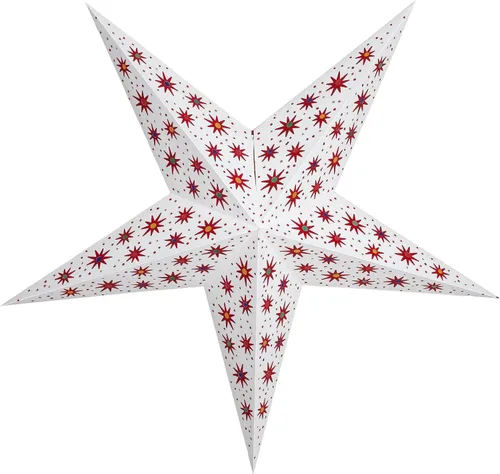 Miniatura 16 de GalaxyArts - Naxatra (blanco mediano 7 puntas) - Linterna de estrella de papel