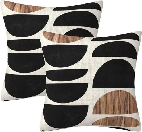 Miniatura 40 de Fundas de almohada decorativas rústicas de Aqua y blanco a cuadros estilo búfalo para sofá, funda de almohada para granja, decoración