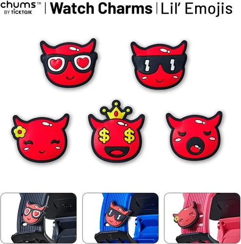 Miniatura 2 de TickTalk Chums 4 dijes de reloj, encantos de pulsera de reloj (Lil' Devils)
