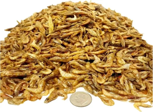 Red Shrimp-Freeze Dried 1/2" to 1 &1/4" Floating Red River Shrimp for All Tropicals, Turtles, Koi & Pond Fish, Rodents…1-lb Lg Jar