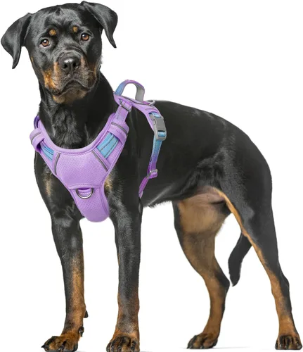 Miniatura 14 de BARKBAY Arnés para Perro Sin Tirones Talla Grande Arnés Reflectante para Perro con Clip Frontal y Asa de Control Fácil para Caminar Entrenar Correr