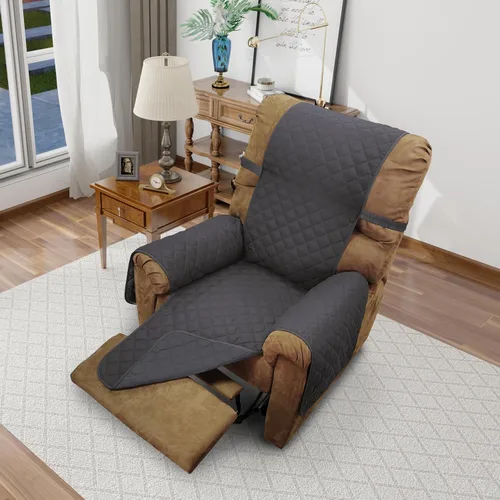Miniatura 87 de Fundas para silla reclinable, reversible, funda de sofá para mascotas, protector de muebles para niños perezosos