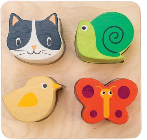 Tender Leaf Toys - Bandejas sensoriales - Bloques para bebés, clasificador de formas, juguete de clasificación de identificación de formas STEM para