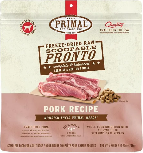 Miniatura 11 de Primal - Alimento liofilizado para perros, Pronto Mini Nuggets, cordero; tomar y servir, comida completa y equilibrada; también se puede utilizar